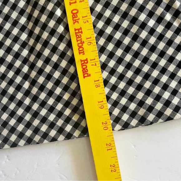 Karen Kane Black and White Checked Mini Skirt Size Medium A-line - Picture 6 of 16